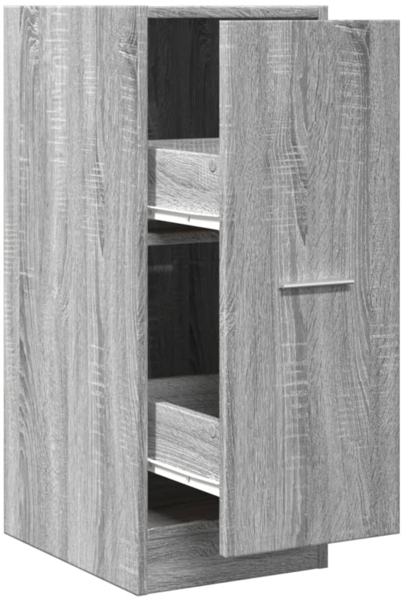 vidaXL Apothekerschrank Grau Sonoma 30x41x77,5 cm Holzwerkstoff 855156