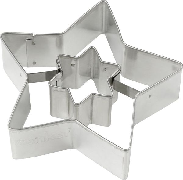 Zenker Ausstecher Linzer Stern 6,5 x 6,8 x 2 cm Ausstechform Plätzchenform