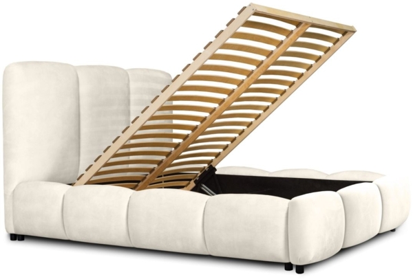 Polsterbett Doppelbett GRACIA 180x200cm in Stoff Macau Pearl Bild 3