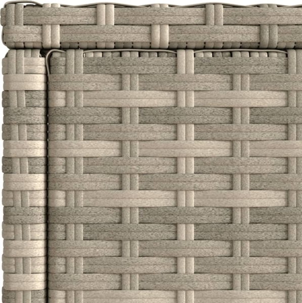 vidaXL Garten-Beistelltisch mit Glasplatte 58x27,5x55 cm Poly Rattan 366189 Bild 8