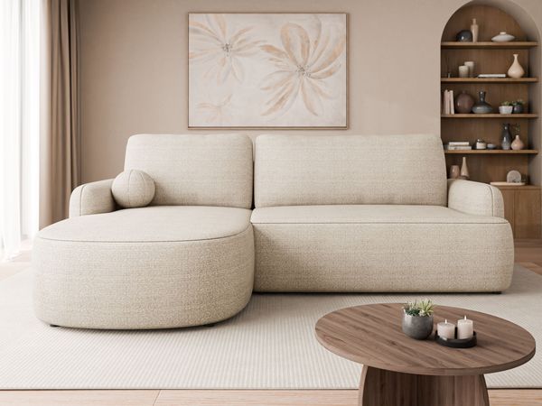 Ecksofa Loridu (Farbe: Taro 01, Seite: Links)