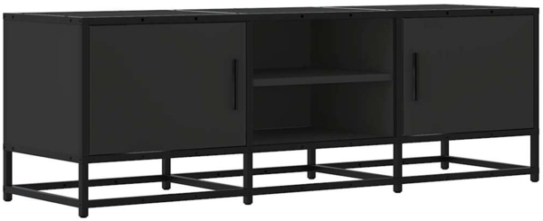 vidaXL TV-Schrank Schwarz 120x35x41 cm Holzwerkstoff und Metall 848839