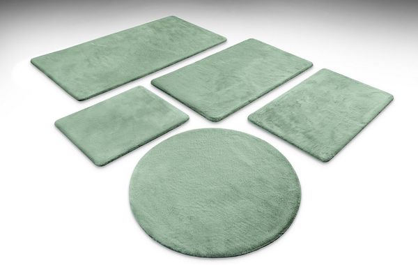 Wecon home Basics Badematte Emil, Höhe 25 mm, Polyester, rechteckig, waschbar, rutschfest, strapazierfähig, pflegeleicht und super weich