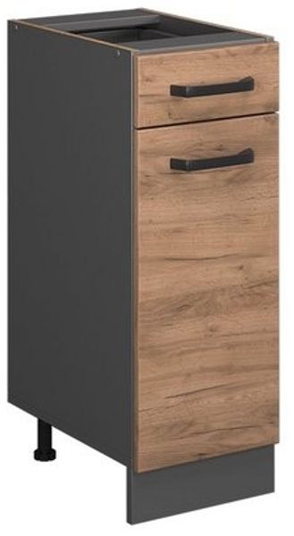 Küchenunterschrank R-Line Goldkraft Eiche 30 cm ohne Arbeitsplatte Vicco Bild 4