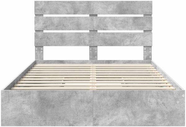 vidaXL Aufbewahrungsbett Beton Grau 160x200 cm Holzwerkstoff 3411885 Bild 7