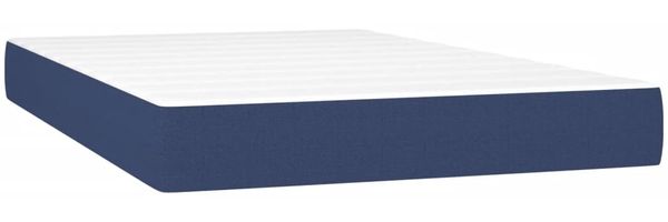 vidaXL Taschenfederkernmatratze Mittel Blau 120x200x20 cm Stoff 347760 Bild 2