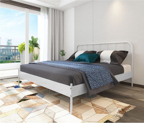 loft24 Metallbett Ariel, Bettgestell aus Metall, 180x200 cm, Bett, Doppelbett