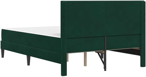 vidaXL Bettgestell mit Matratze Dunkelgrün 120 x 200 cm Samt 3415044 Bild 8