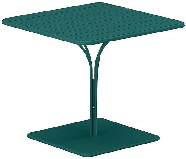 Vente-unique - MIRMANDE Garden dining set Metall Blau - B 80 cm x H 75 cm x L 80 cm