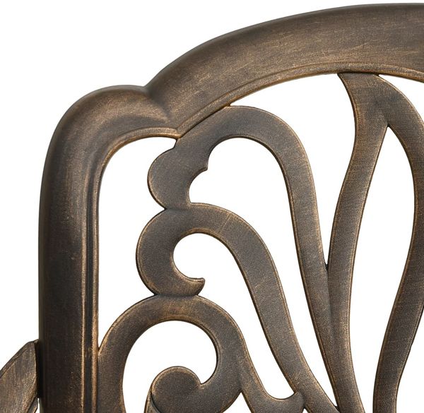vidaXL 3-tlg. Bistro-Set Bronzen Aluminiumguss 3216337 Bild 9
