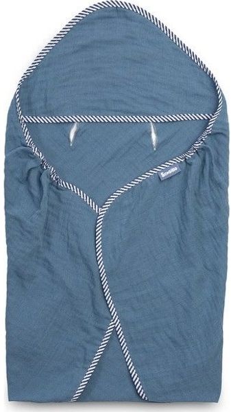 Sensillo Musselin-Bezug für Kinderwagen/Babyschale blau 75x75