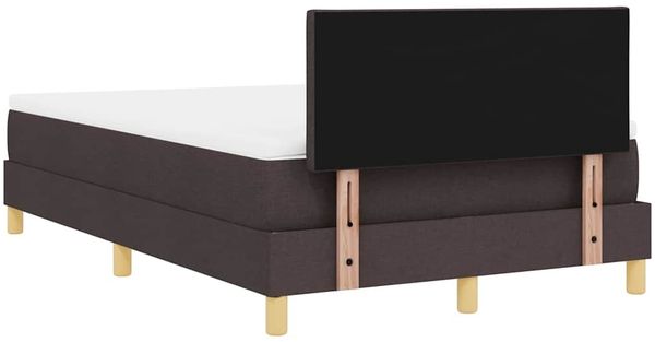 vidaXL LED Boxspringbett mit Matratze Dunkelbraun 120 x 200 cm Stoff 3342509 Bild 10