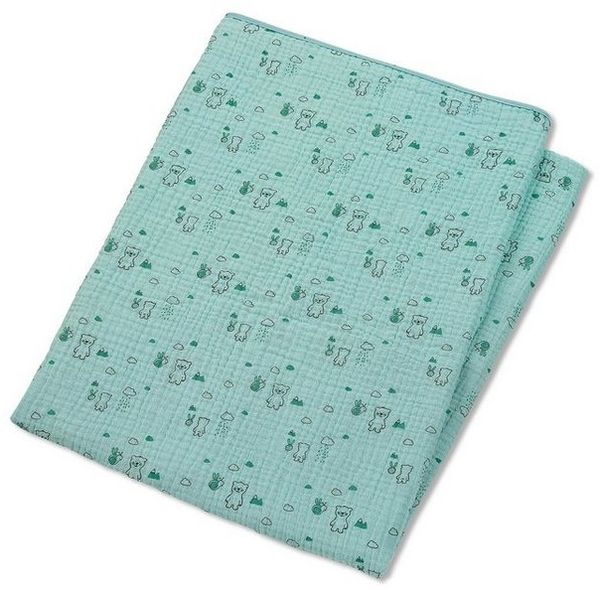 Babydecke Babydecke Musselin BÄR Ben, Sterntaler®, Schmusedecke aus Musselin mit Motiv Emmis Garden