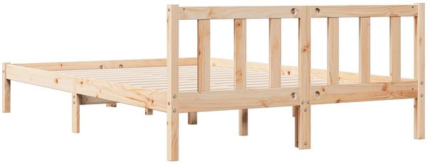 vidaXL Massivholzbett Extra Lang ohne Matratze 140x210 Kiefernholz 852434 Bild 5