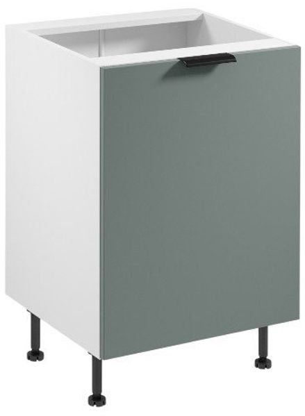 ROYAL24_MARKT Unterschrank - Praktischer Stauraum für kleine und große Küchen (Küche Unterschrank, 1-St, Premium - Sorento Weiß Grün) Feinste Qualität - Modern - Zeitlos.