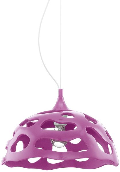 Pendelleuchte, Lila, H 110 cm