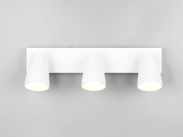 Deckenstrahler SHARP Weiß Gold 3-flammig, Breite 46cm Bild 7
