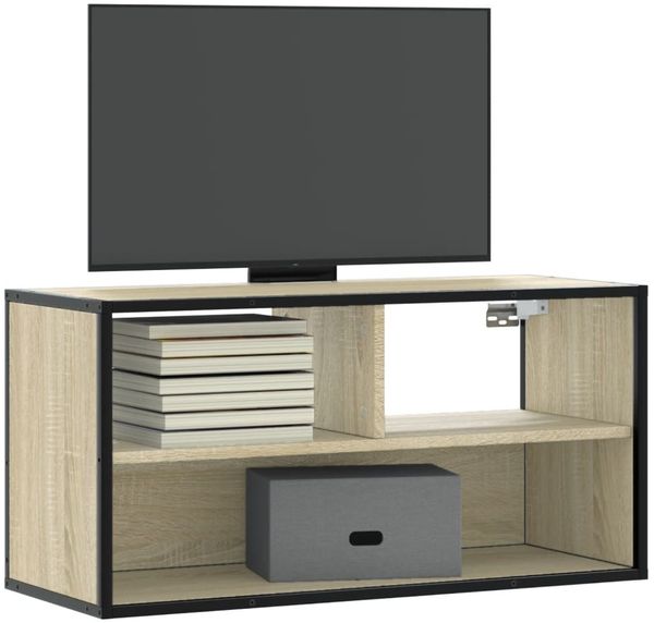 vidaXL TV-Schrank Sonoma-Eiche 80x31x39,5 cm Holzwerkstoff und Metall 848925