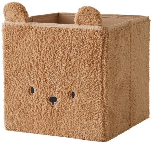 vertbaudet Aufbewahrungsbox Kinderzimmer Aufbewahrungsbox BÄR, Teddyfleece