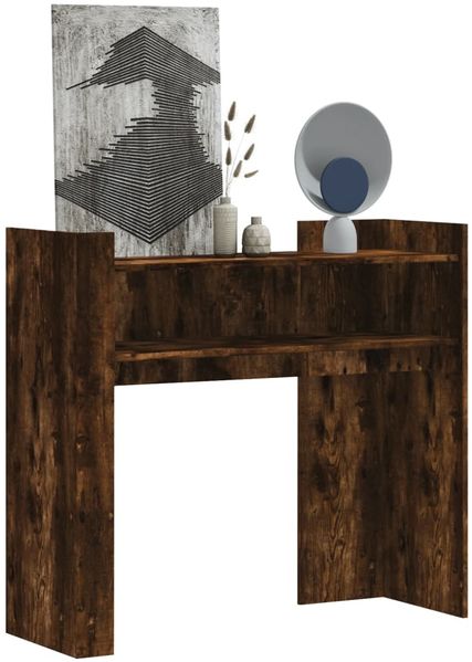 vidaXL Konsolentisch Räuchereiche 100x35x90 cm Holzwerkstoff 848469