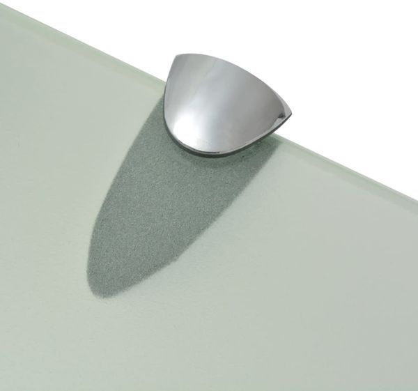 vidaXL Schwebendes Regal, Glas mattiertes Weiß, 0,8 x 10 x 50 cm Bild 4