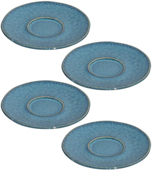 Leonardo MATERA Espressountertasse 11 cm blau 4er Set