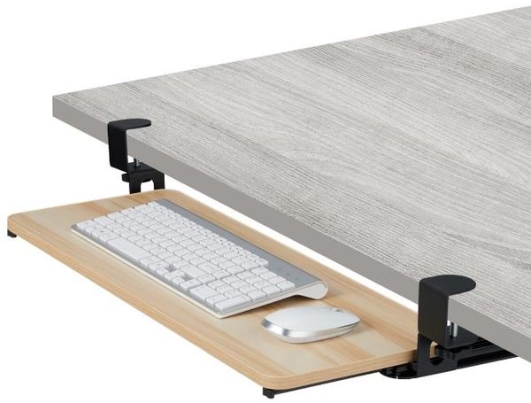 Relaxdays Ausziehbare Tastaturablage zum Klemmen