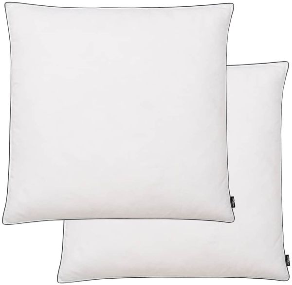 Kissen | kopfkissen 2 Stk. Daunen-/Federfüllung Leicht 80x80 cm Weiß