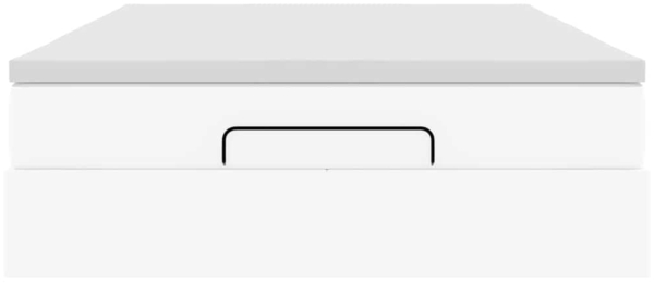 vidaXL Ottoman-Bett mit Matratze Weiß 140x190 cm Kunstleder 3311037 Bild 6