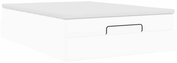 vidaXL Ottoman-Bett mit Matratze Weiß 140x190 cm Kunstleder 3311037 Bild 9