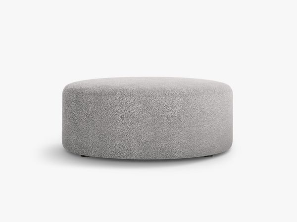 Micadoni Pouf Dia 90cm Boucle Rolf Hellgrau Bild 2