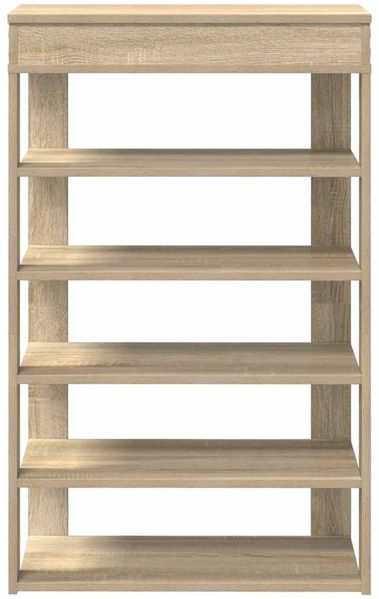 vidaXL Schuhregal Sonoma-Eiche 60x30x98 cm Holzwerkstoff 859925 Bild 4