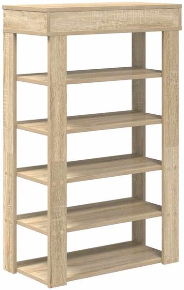 vidaXL Schuhregal Sonoma-Eiche 60x30x98 cm Holzwerkstoff 859925 Bild 6