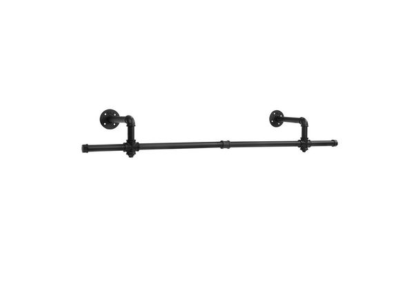Novzep Kleiderstange Industrieller Wand-Kleiderständer, Rohr-Kleiderhaken Wandgarderobe (1 St), Wandmontierter Kleiderständer,Rohr-Kleiderstange für Flur,Bad,Ankleide