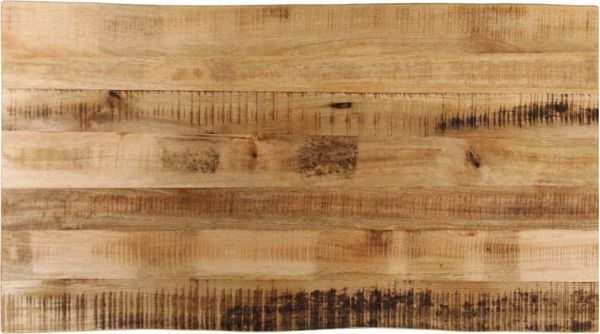 vidaXL Tischplatte mit Baumkante 120x60x3,8 cm Raues Mango Massivholz 370696