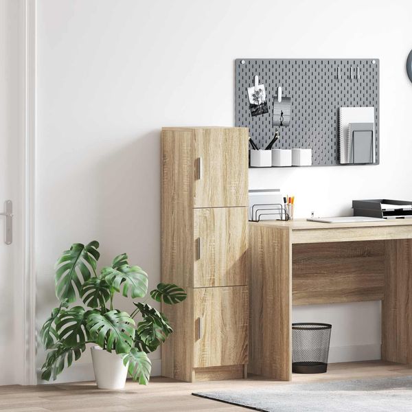 vidaXL Highboard Sonoma-Eiche 31,5 x 32 x 122,5 cm 869348