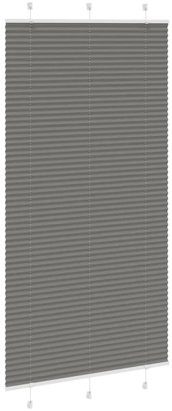 vidaXL Plissee Anthrazit 105x200 cm Stoffbreite 104,4 cm Polyester 4015110 Bild 3
