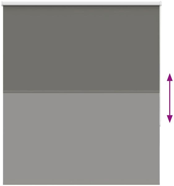 vidaXL Verdunkelungsrollo Grau 125x150cm Stoffbreite 121,6cm Polyester 4011133 Bild 5