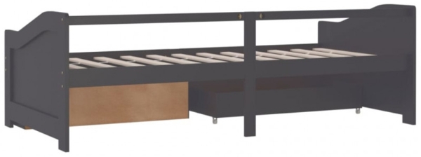 vidaXL Tagesbett 3-Sitzer mit Schubladen Grau Kiefernholz 90x200 cm 322173 Bild 15