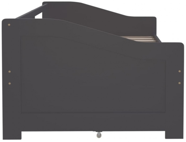 vidaXL Tagesbett 3-Sitzer mit Schubladen Grau Kiefernholz 90x200 cm 322173 Bild 7