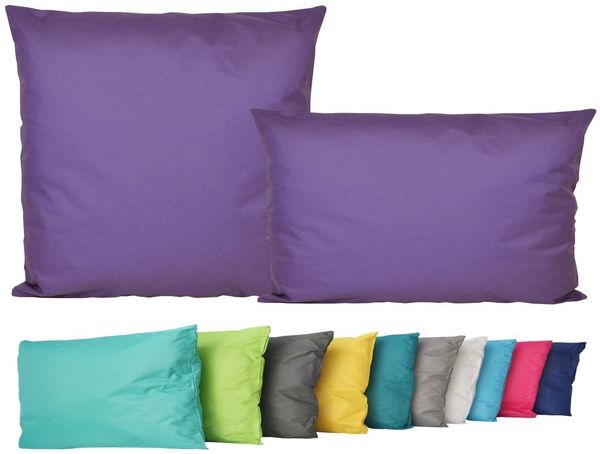 JACK Dekokissen 2er Set Outdoor Lounge Deko Kissen Set 45x45cm + 30x50cm Inkl. Füllung, mit Lotus-Effekt, Robust, Strapazierfähig, für Innen & Außen geeignet