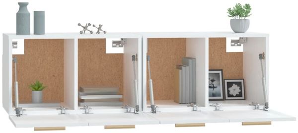 vidaXL Wandschränke 2 Stk. Weiß 60x36,5x35 cm Holzwerkstoff 3115628 Bild 5
