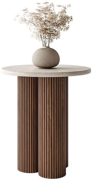 Lookway Couchtisch CANYON S mit geriffeltem Sockel