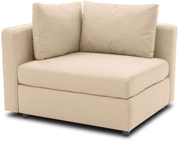 Gartenlounge Ecke Rechts Bozhana 110x67x96 mit Outdoorbezug in beige