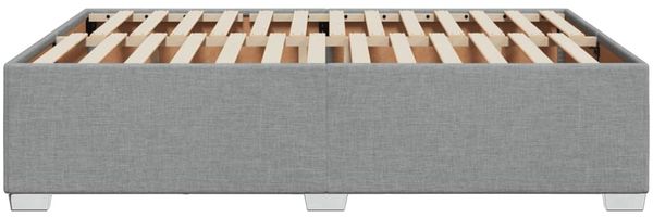 vidaXL Bettgestell ohne Matratze Hellgrau 140x190 cm Stoff 3284471 Bild 5