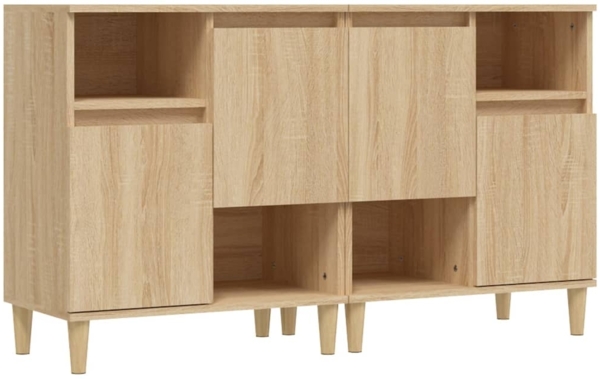 vidaXL Sideboards 2 Stk. Sonoma-Eiche 60x35x70 cm Holzwerkstoff 3185722