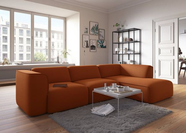 RAUM. ID Ecksofa Merid L-Form, jederzeit durch Module erweiterbar, B/T/H: 295/162/70 cm, als Modul oder separat verwendbar, für individuelle Zusammenstellung