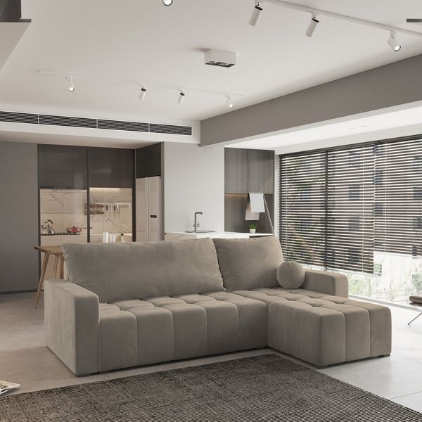 Masseno Ecksofa VOLIRA mit Schlaffunktion L-Form, Sofa mit Bettkasten