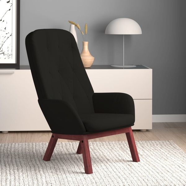 Relaxsessel Schwarz Samt [341224]