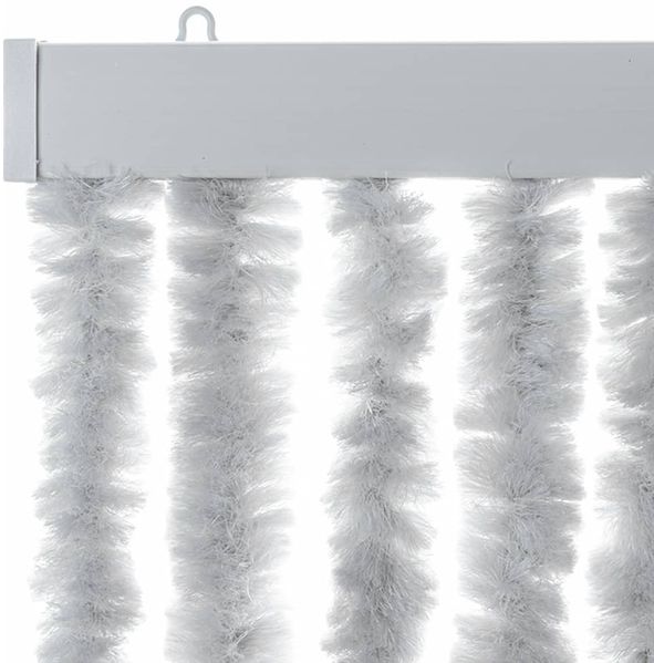 vidaXL Fliegenvorhang Grau 118x220 cm Chenille 4004884 Bild 4